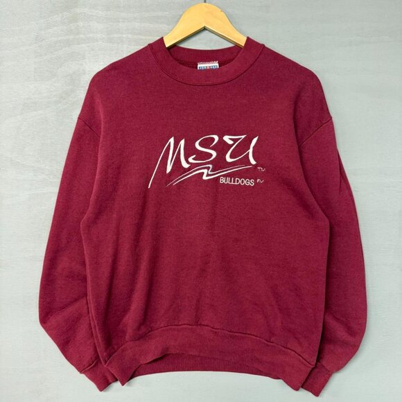 Vintage Cursive Script Mississippi State Bulldogs Sweatshirt Medium - Picture 1 of 4